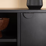TV stolek Piring, černý, 120x63