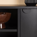 TV stolek Piring, černý, 120x63