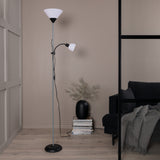 Stojací lampa Bagasi, světle šedá