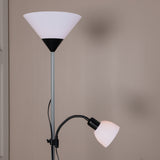 Stojací lampa Bagasi, světle šedá
