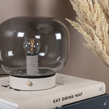 Stolní lampa Bollonelie, béžová