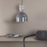 Závěsná lampa Tim, světle šedá