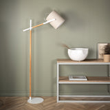 Stojací lampa Dennis, béžová