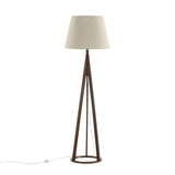 Stojací lampa Kona, hnědá