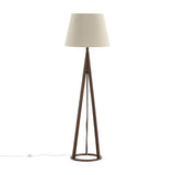 Stojací lampa Kona, hnědá