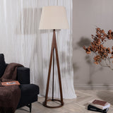 Stojací lampa Kona, hnědá