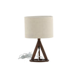 Stolní lampa Kona, hnědá