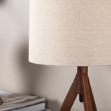 Stolní lampa Kona, hnědá