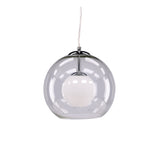 Závěsná lampa Roche, průhledná
