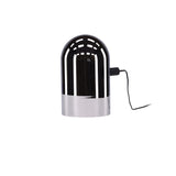 Stolní lampa Quentin, kouřové sklo