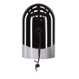 Stolní lampa Quentin, kouřové sklo