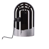 Stolní lampa Quentin, kouřové sklo