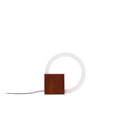 Stolní lampa Brive, ořechová barva