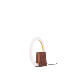 Stolní lampa Brive, ořechová barva