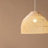 Závěsná lampa Brivela, přírodní barva