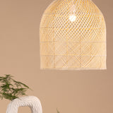 Závěsná lampa Brivela, přírodní barva