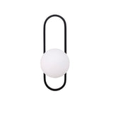 Nástěnná lampa Alpes, černá