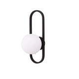 Nástěnná lampa Alpes, černá