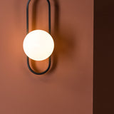 Nástěnná lampa Alpes, černá