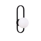 Nástěnná lampa Alpes, černá