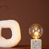 Stolní lampa Rilche, bílá