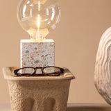 Stolní lampa Rilche, šedá
