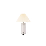 Stolní lampa Largin, světle šedá