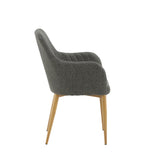 Jídelní židle Comfort, 2ks, tmavě šedá, S57xD62xV93
