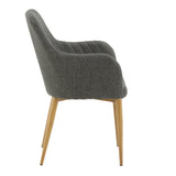 Jídelní židle Comfort, 2ks, tmavě šedá, S57xD62xV93