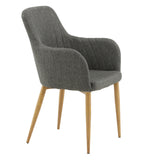 Jídelní židle Comfort, 2ks, tmavě šedá, S57xD62xV93