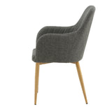Jídelní židle Comfort, 2ks, tmavě šedá, S57xD62xV93