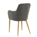 Jídelní židle Comfort, 2ks, tmavě šedá, S57xD62xV93