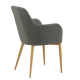 Jídelní židle Comfort, 2ks, tmavě šedá, S57xD62xV93
