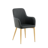 Jídelní židle Comfort, 2ks, černá, S57xD62xV93