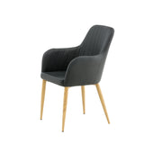 Jídelní židle Comfort, 2ks, černá, S57xD62xV93