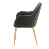 Jídelní židle Comfort, 2ks, černá, S57xD62xV93