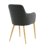 Jídelní židle Comfort, 2ks, černá, S57xD62xV93