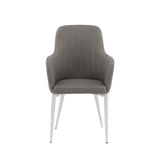 Jídelní židle Comfort, 2ks, šedá, S57xD62xV93