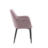 Jídelní židle Comfort, 2ks, starorůžová, S57xD62xV93