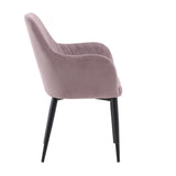 Jídelní židle Comfort, 2ks, starorůžová, S57xD62xV93