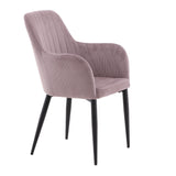 Jídelní židle Comfort, 2ks, starorůžová, S57xD62xV93