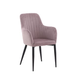Jídelní židle Comfort, 2ks, starorůžová, S57xD62xV93