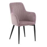 Jídelní židle Comfort, 2ks, starorůžová, S57xD62xV93