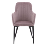 Jídelní židle Comfort, 2ks, starorůžová, S57xD62xV93