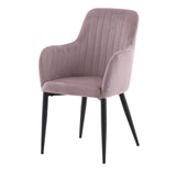 Jídelní židle Comfort, 2ks, starorůžová, S57xD62xV93