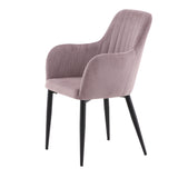 Jídelní židle Comfort, 2ks, starorůžová, S57xD62xV93