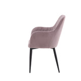 Jídelní židle Comfort, 2ks, starorůžová, S57xD62xV93