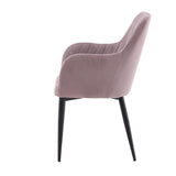 Jídelní židle Comfort, 2ks, starorůžová, S57xD62xV93