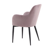 Jídelní židle Comfort, 2ks, starorůžová, S57xD62xV93