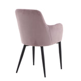 Jídelní židle Comfort, 2ks, starorůžová, S57xD62xV93